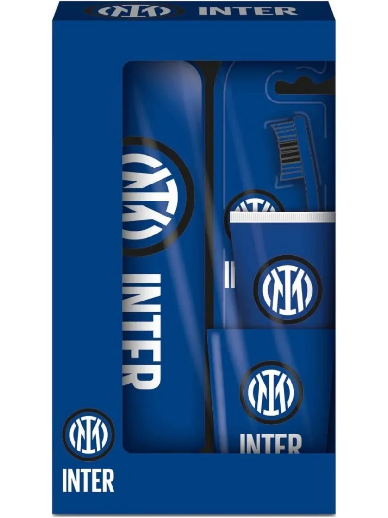 Acquista ora SPAZZOLINO + DENTIFRICIO + BICCHIERE + ASTUCCIO GIEMME FC INTER OFFICIAL su nonsolointimo1994.com