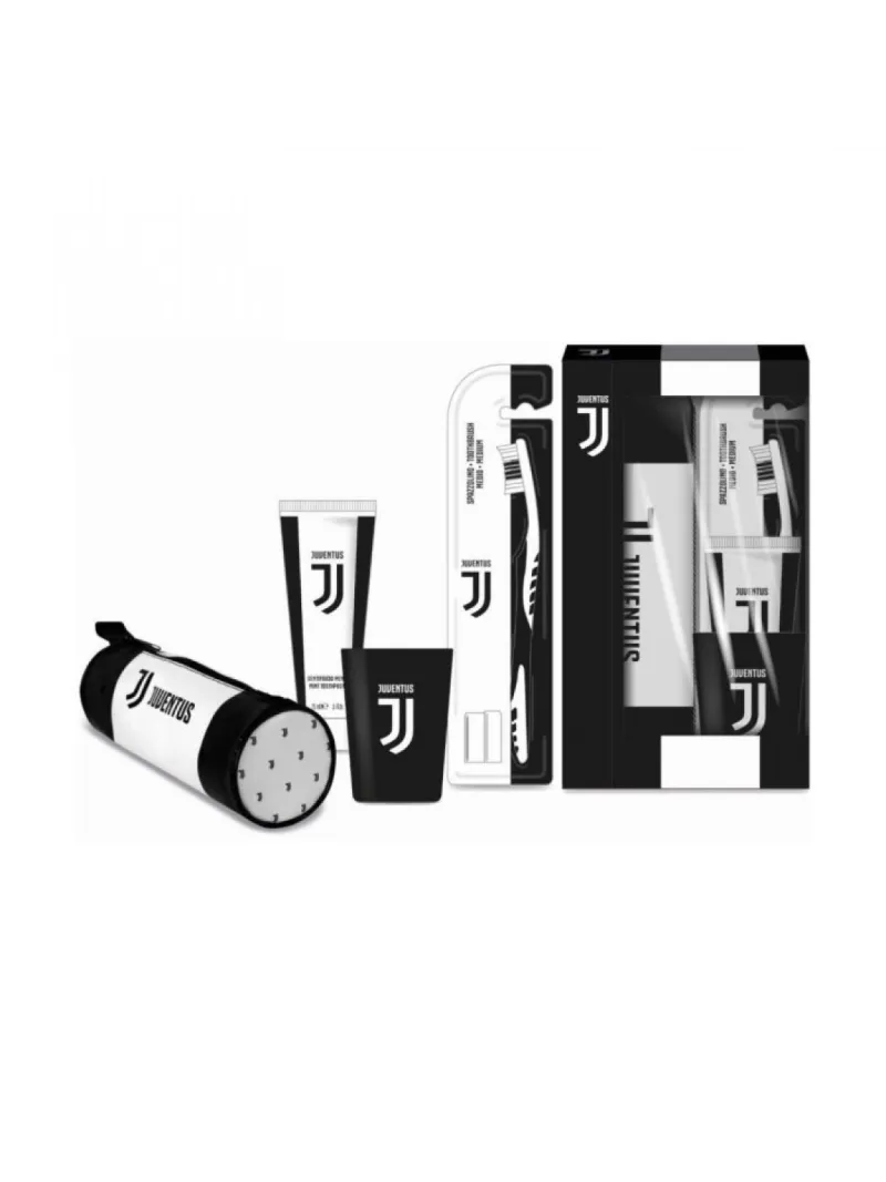 SPAZZOLINO + DENTIFRICIO + BICCHIERE + ASTUCCIO GIEMME FC JUVENTUS OFFICIAL