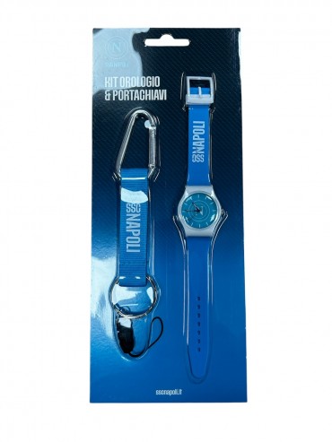 Acquista ora KIT OROLOGIO E PORTACHIAVI GIEMME SSC NAPOLI OFFICIAL NA1700 su nonsolointimo1994.com