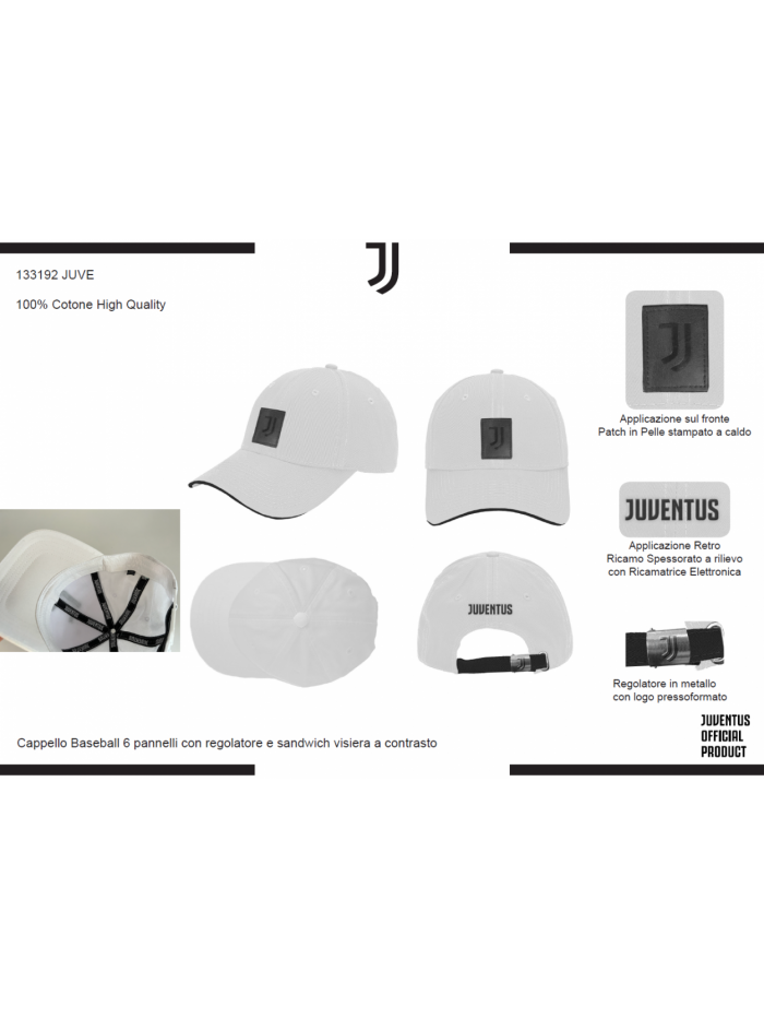 Acquista ora CAPPELLO COTONE BASEBALL ADULTO PATCH PELLE ENZO CASTELLANO FC JUVENTUS 133192 su nonsolointimo1994.com