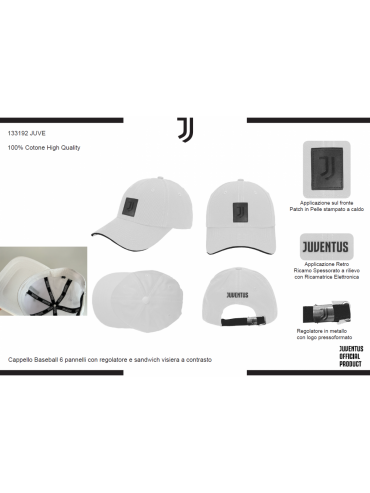 Acquista ora CAPPELLO COTONE BASEBALL ADULTO PATCH PELLE ENZO CASTELLANO FC JUVENTUS 133192 su nonsolointimo1994.com
