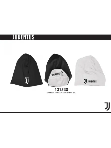 CAPPELLO UOMO STAMPATO REVERSIBILE COTONE ENZO CASTELLANO FC JUVENTUS 131530 2