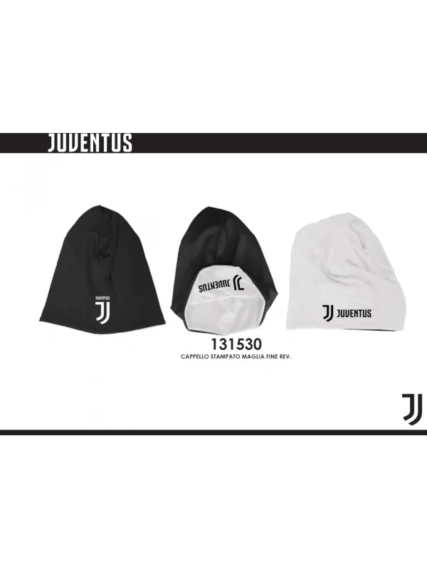 CAPPELLO UOMO STAMPATO REVERSIBILE COTONE ENZO CASTELLANO FC JUVENTUS 131530