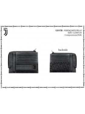 PORTAMONETE PORTACARTE UOMO VERA PELLE ENZO CASTELLANO FC JUVENTUS 131178 2