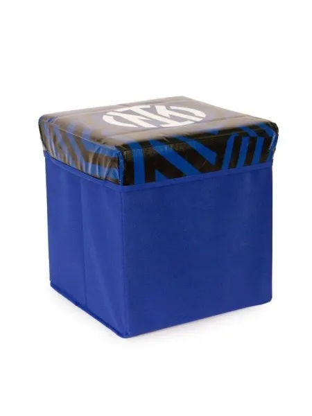 POUF CONTENITORE ECOPELLE 31x31x33cm official HERMET FC INTER 2