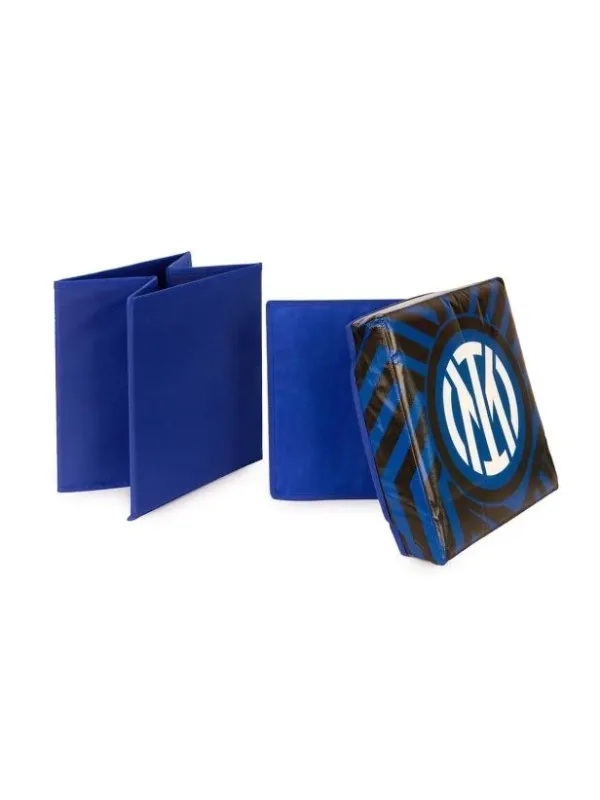POUF CONTENITORE ECOPELLE 31x31x33cm official HERMET FC INTER