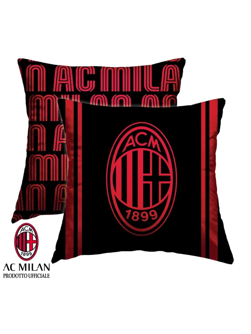 Acquista ora CUSCINO ARREDO CASA MADE IN ITALY 40x40 HERMET AC MILAN 2074 su nonsolointimo1994.com