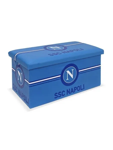 Acquista ora POUF PANCA CONTENITORE ECOPELLE 76x38x38cm official CARILLO SSC NAPOLI PL38 su nonsolointimo1994.com