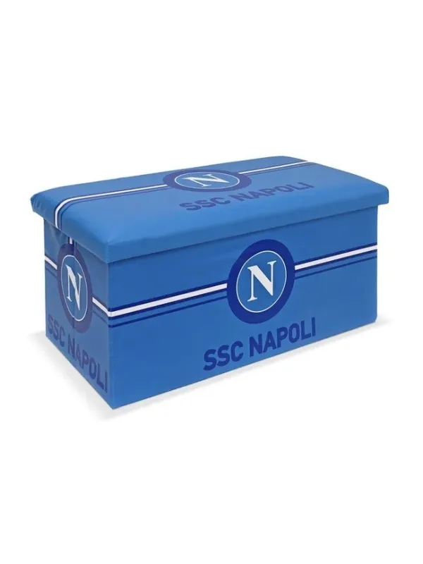 Acquista ora POUF PANCA CONTENITORE ECOPELLE 76x38x38cm official CARILLO SSC NAPOLI PL38 su nonsolointimo1994.com