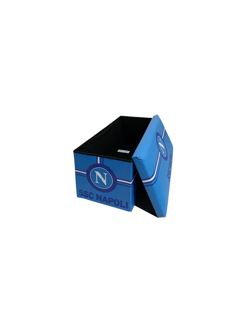 Acquista ora POUF PANCA CONTENITORE ECOPELLE 76x38x38cm official CARILLO SSC NAPOLI PL38 su nonsolointimo1994.com