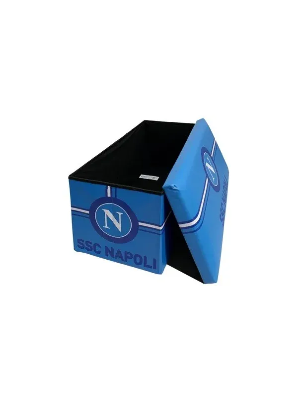 Acquista ora POUF PANCA CONTENITORE ECOPELLE 76x38x38cm official CARILLO SSC NAPOLI PL38 su nonsolointimo1994.com