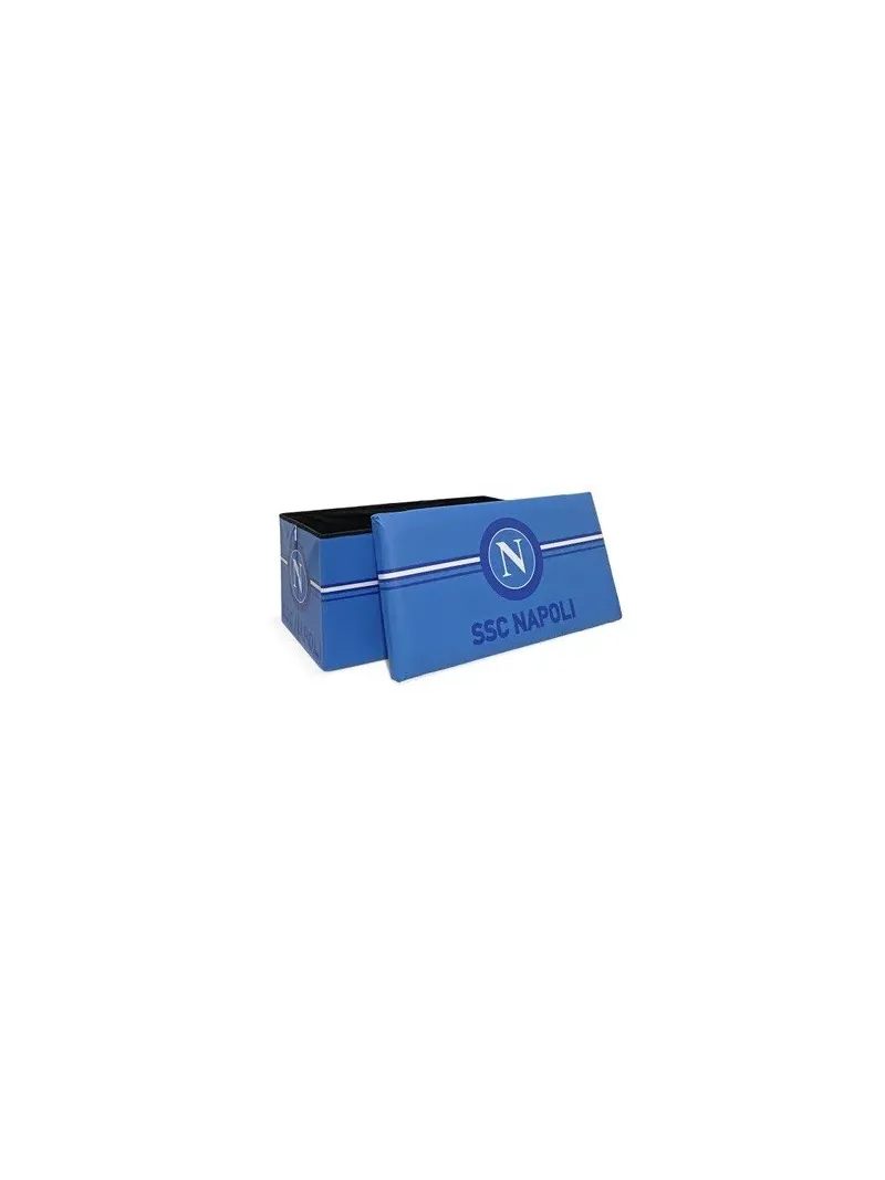 Acquista ora POUF PANCA CONTENITORE ECOPELLE 76x38x38cm official CARILLO SSC NAPOLI PL38 su nonsolointimo1994.com