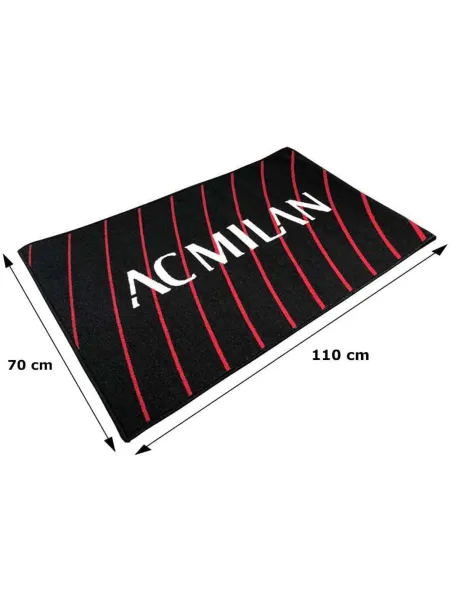 TAPPETO ARREDO CON ANTISCIVOLO 70x110 HERMET AC MILAN 2