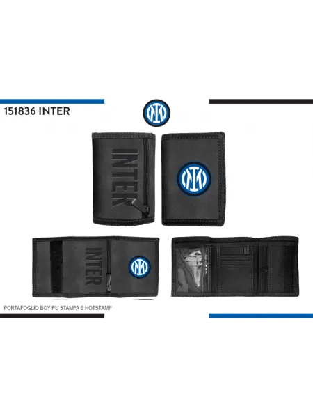 Acquista ora PORTAFOGLIO PORTACARTE PORTAMONETE A STRAPPO UOMO ECO-PELLE ENZO CASTELLANO FC INTER 151836 su nonsolointimo1994.co 2