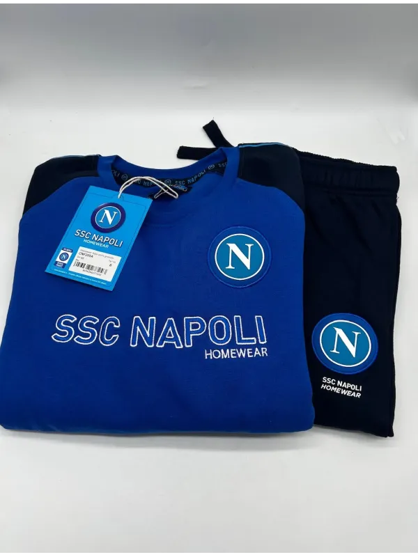 Acquista ora TUTA RAGAZZO SOTTUOMO FELPA GIRO COLLO MANICA LUNGA ZERO&CO. SSC NAPOLI CNF205AJ su nonsolointimo1994.com