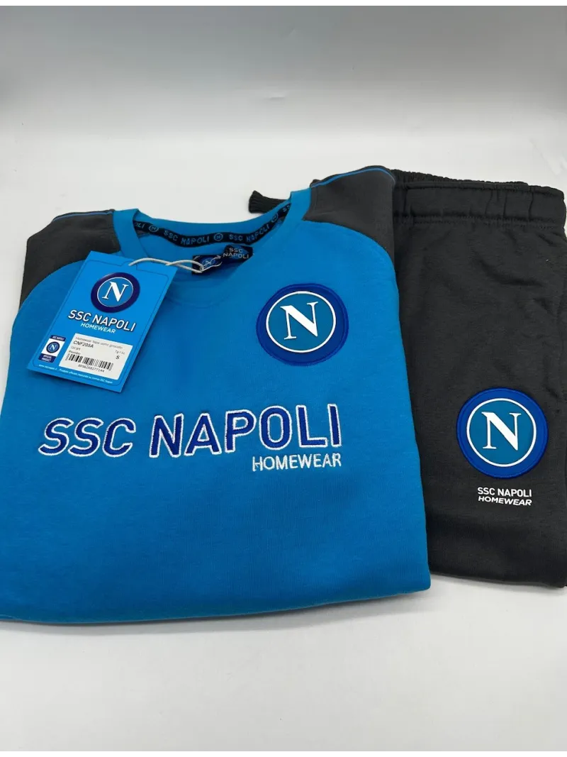 Acquista ora TUTA RAGAZZO SOTTUOMO FELPA GIRO COLLO MANICA LUNGA ZERO&CO. SSC NAPOLI CNF205AJ su nonsolointimo1994.com