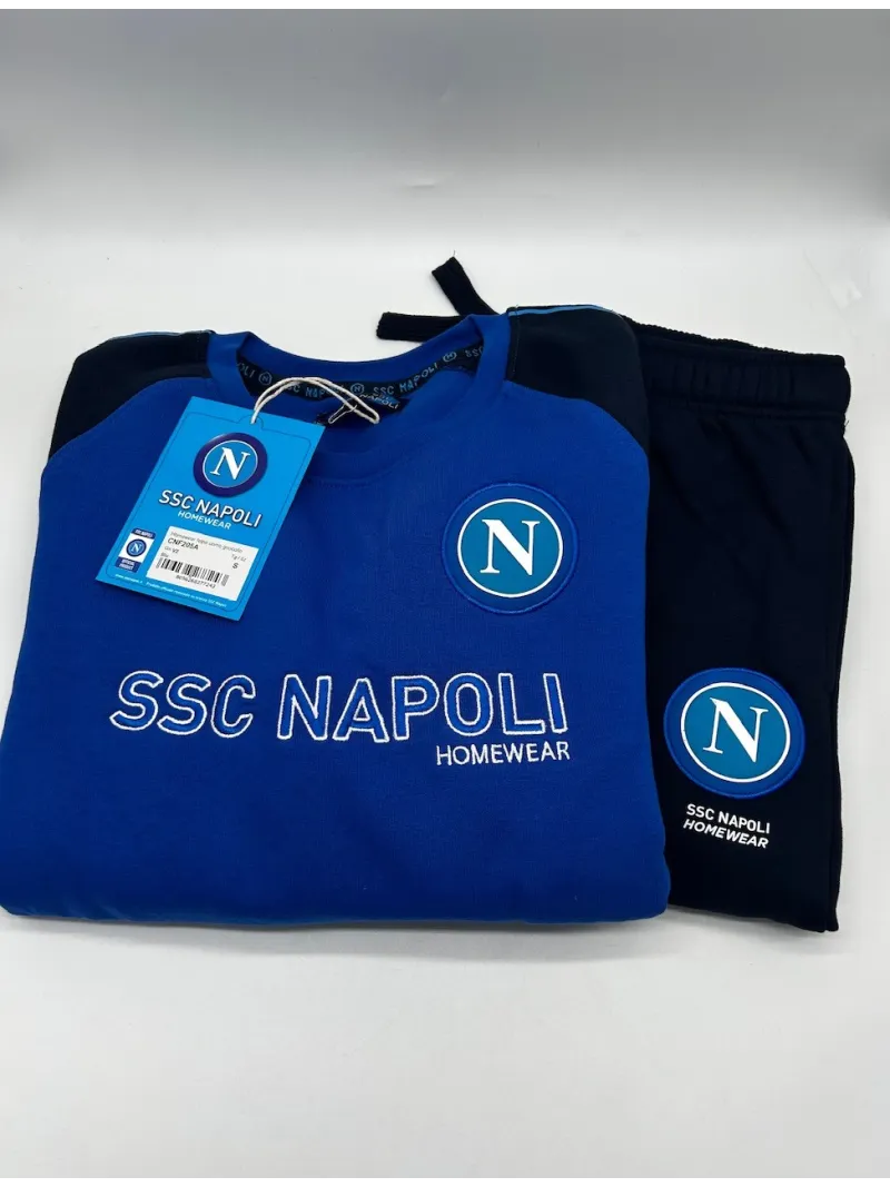 Acquista ora TUTA BAMBINO FELPA GIRO COLLO MANICA LUNGA ZERO&CO. SSC NAPOLI CNF205AB su nonsolointimo1994.com