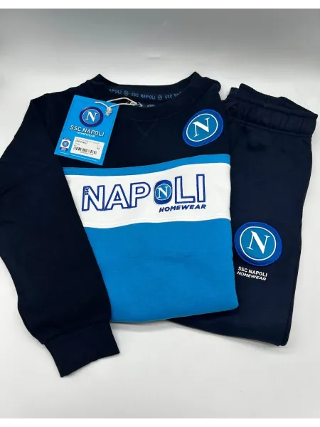 Acquista ora TUTA BAMBINO FELPA GIRO COLLO MANICA LUNGA ZERO&CO. SSC NAPOLI CNF204AB su nonsolointimo1994.com