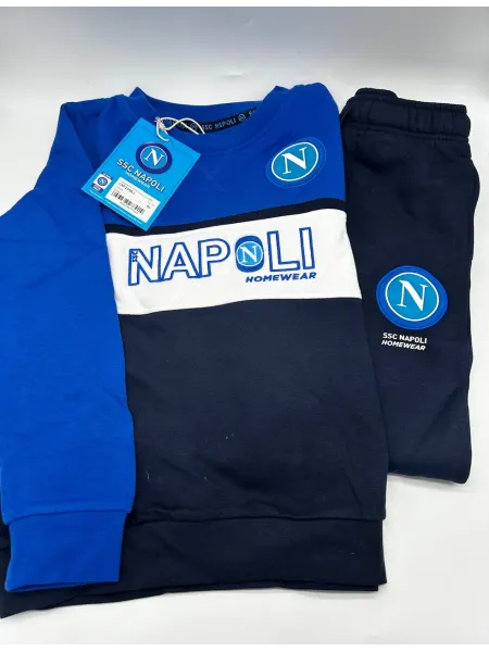 Acquista ora TUTA BAMBINO FELPA GIRO COLLO MANICA LUNGA ZERO&CO. SSC NAPOLI CNF204AB su nonsolointimo1994.com 2