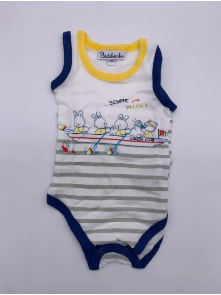 Vendita BODY NEONATO SPALLA LARGA BIDIBIMBO COTONE 2