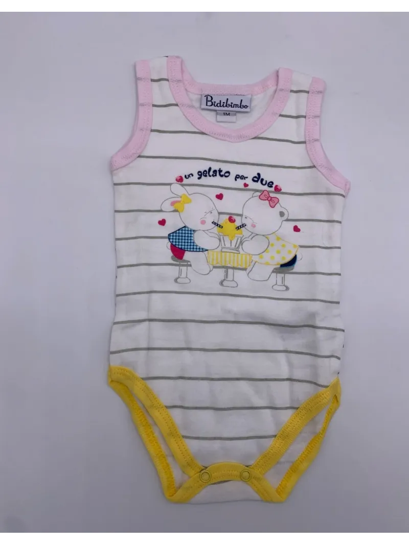 Vendita BODY NEONATO SPALLA LARGA BIDIBIMBO COTONE