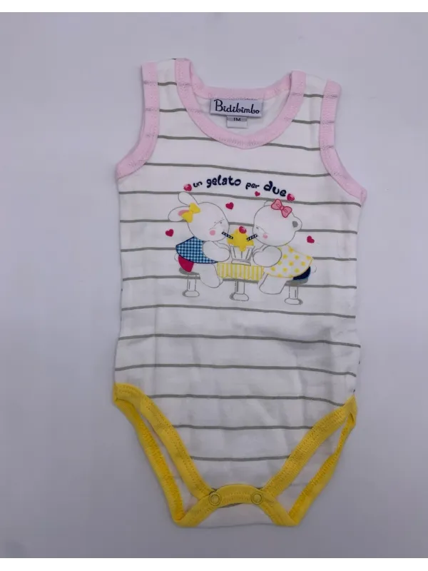Vendita BODY NEONATO SPALLA LARGA BIDIBIMBO COTONE