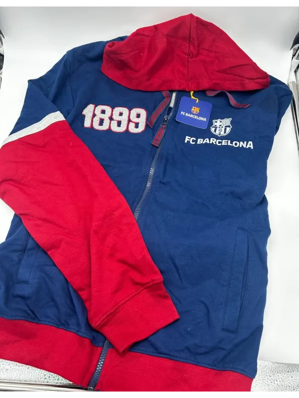 Acquista ora FELPA FULL ZIP CON CAPPUCCIO UOMO CALDO COTONE MANICA LUNGA AZNAR INNOVA FC BARCELONA 57347 su nonsolointimo1994.co
