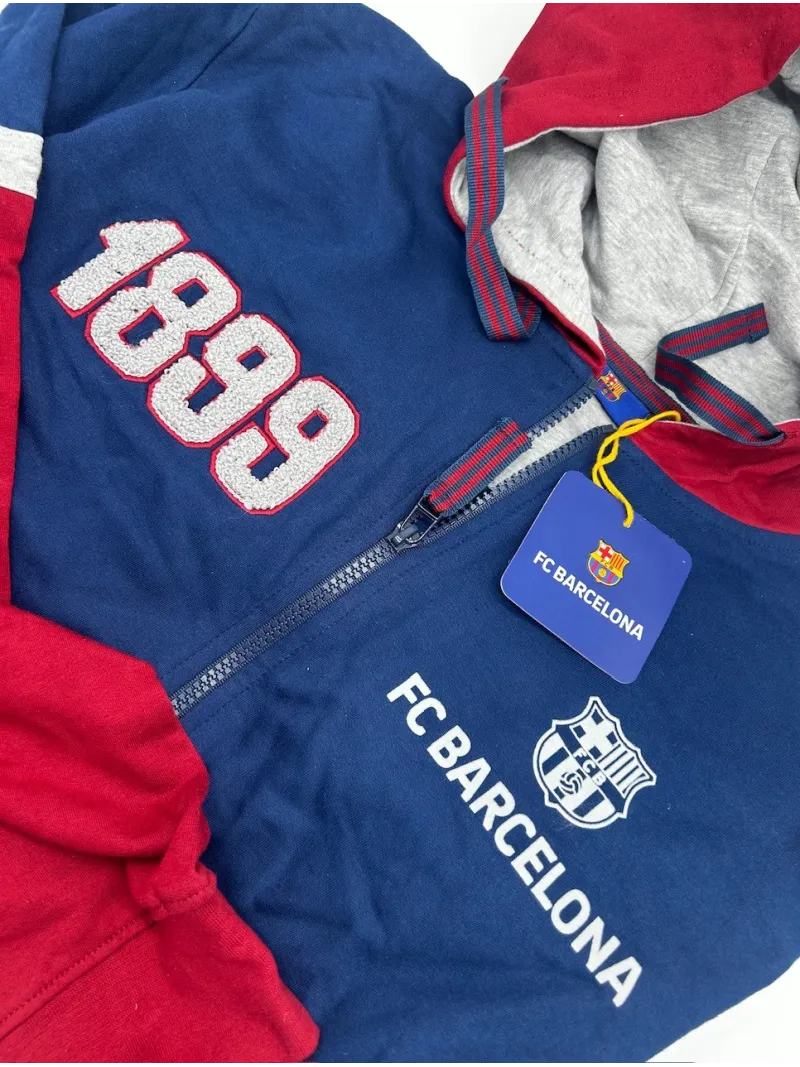 Acquista ora FELPA FULL ZIP CON CAPPUCCIO UOMO CALDO COTONE MANICA LUNGA AZNAR INNOVA FC BARCELONA 57347 su nonsolointimo1994.co