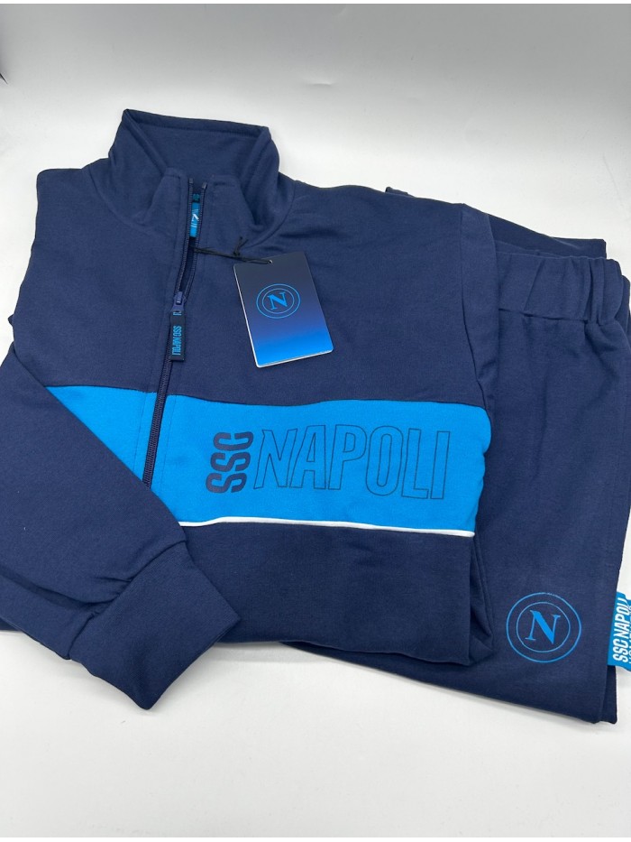 Acquista ora TUTA UOMO COTONE FRENCH TERRY FULL ZIP COLLECTION 2025 HERMET SSC NAPOLI PIGNF102105 su nonsolointimo1994.com