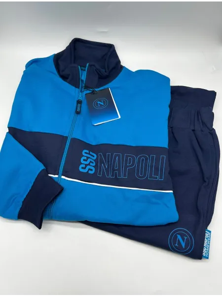Acquista ora TUTA RAGAZZO SOTTUOMO COTONE FRENCH TERRY FULL ZIP COLLECTION 2025 HERMET SSC NAPOLI PIGNF202105 su nonsolointimo19 2