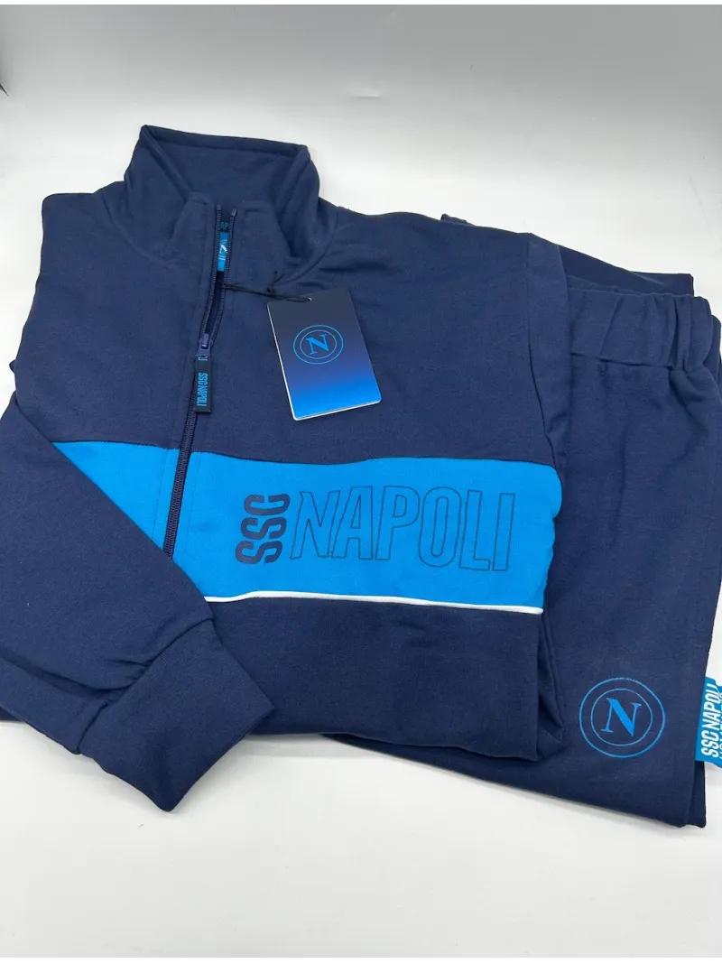 Acquista ora TUTA BAMBINO COTONE FRENCH TERRY FULL ZIP COLLECTION 2025 HERMET SSC NAPOLI PIGNF302105 su nonsolointimo1994.com