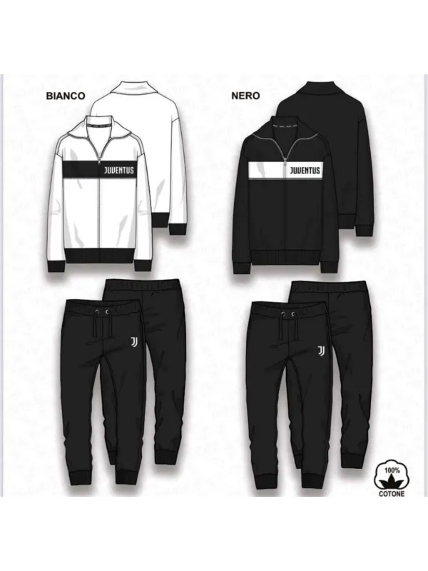 Acquista ora TUTA UOMO COTONE FRENCH TERRY FULL ZIP COLLECTION 2025 HERMET FC JUVENTUS PIGJF102085 su nonsolointimo1994.com
