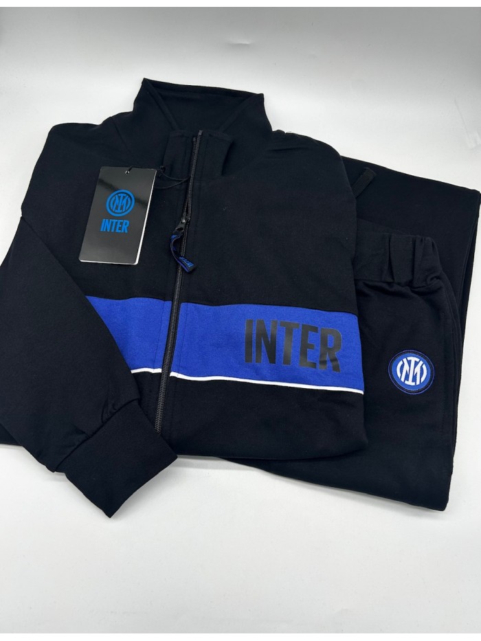 Acquista ora TUTA UOMO COTONE FRENCH TERRY FULL ZIP COLLECTION 2025 HERMET FC INTER PIGIF102050 su nonsolointimo1994.com