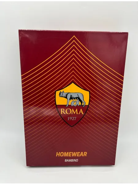 PIGIAMA BAMBINO COTONE 100% MANICA LUNGA LIABEL AS ROMA ROMAKPEL1 2