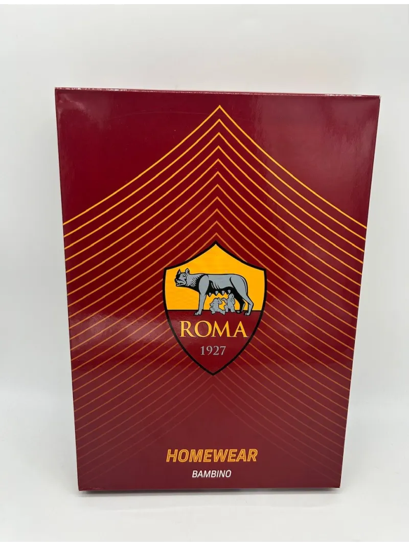 PIGIAMA BAMBINO COTONE 100% MANICA LUNGA LIABEL AS ROMA ROMAKPEL1