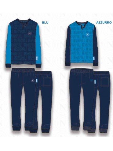 Acquista ora PIGIAMA UOMO MANICA LUNGA COTONE 100% COLLECTION 2025 HERMET SSC NAPOLI PIGNT102110 su nonsolointimo1994.com