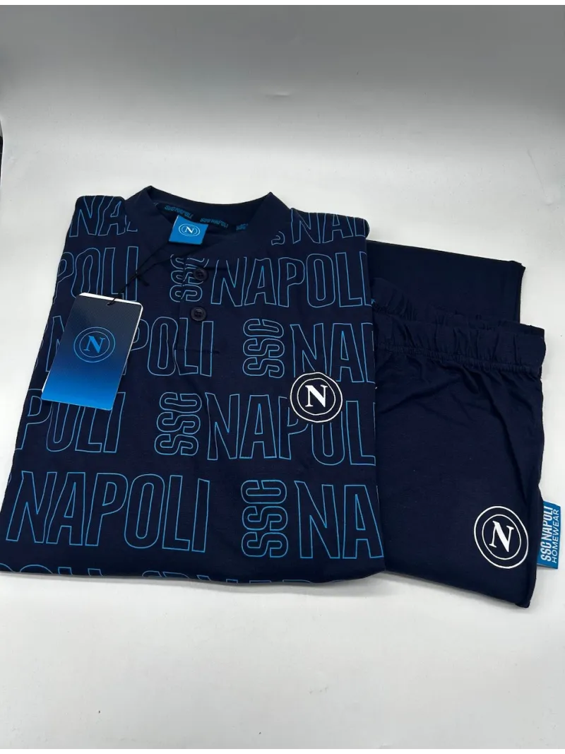 Acquista ora PIGIAMA RAGAZZO SOTTUOMO MANICA LUNGA COTONE 100% COLLECTION 2025 HERMET SSC NAPOLI PIGNT202110 su nonsolointimo199