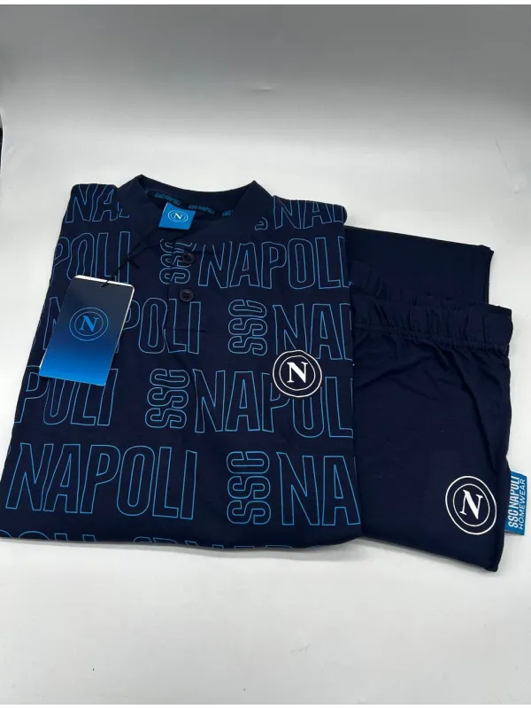 Acquista ora PIGIAMA BAMBINO MANICA LUNGA COTONE 100% COLLECTION 2025 HERMET SSC NAPOLI PIGNT202110 su nonsolointimo1994.com
