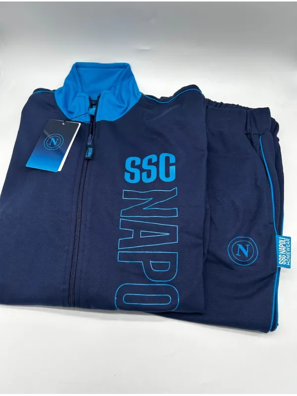 Acquista ora TUTA RAGAZZO SOTTUOMO COTONE FRENCH TERRY FULL ZIP COLLECTION 2025 HERMET SSC NAPOLI PIGNF202100 su nonsolointimo19