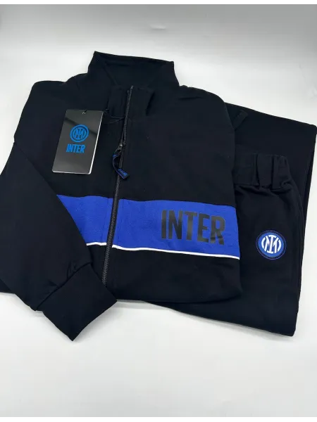 Acquista ora TUTA RAGAZZO SOTTUOMO COTONE FRENCH TERRY FULL ZIP COLLECTION 2025 HERMET FC INTER PIGIF202050 su nonsolointimo1994