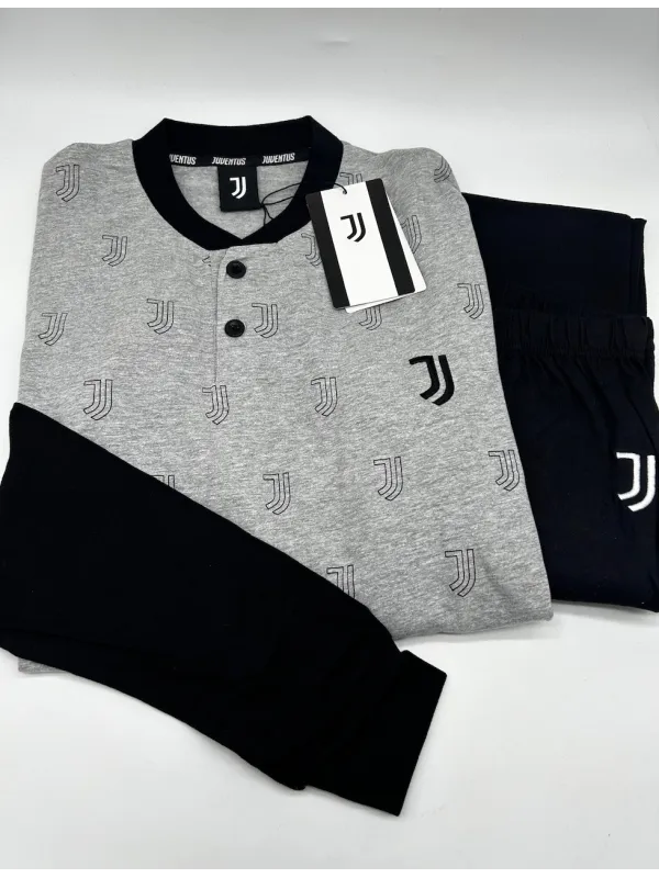 Acquista ora PIGIAMA UOMO COTONE 100% MANICA LUNGA COLLECTION 2026 HERMET FC JUVENTUS PIGJT102090 su nonsolointimo1994.com