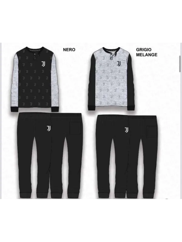 Acquista ora PIGIAMA UOMO COTONE 100% MANICA LUNGA COLLECTION 2026 HERMET FC JUVENTUS PIGJT102090 su nonsolointimo1994.com