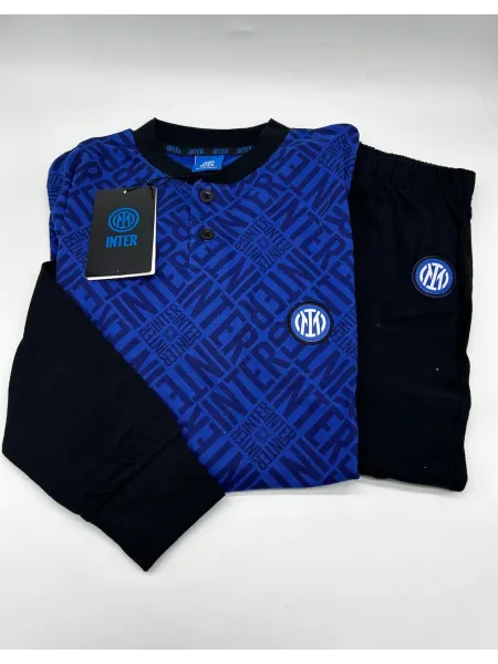 Acquista ora PIGIAMA RAGAZZO SOTTUOMO MANICA LUNGA COTONE 100% COLLECTION 2025 HERMET FC INTER PIGIT202055 su nonsolointimo1994. 2