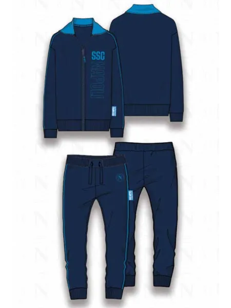 Acquista ora TUTA UOMO COTONE FRENCH TERRY FULL ZIP COLLECTION 2025 HERMET SSC NAPOLI PIGNF102100 su nonsolointimo1994.com 2
