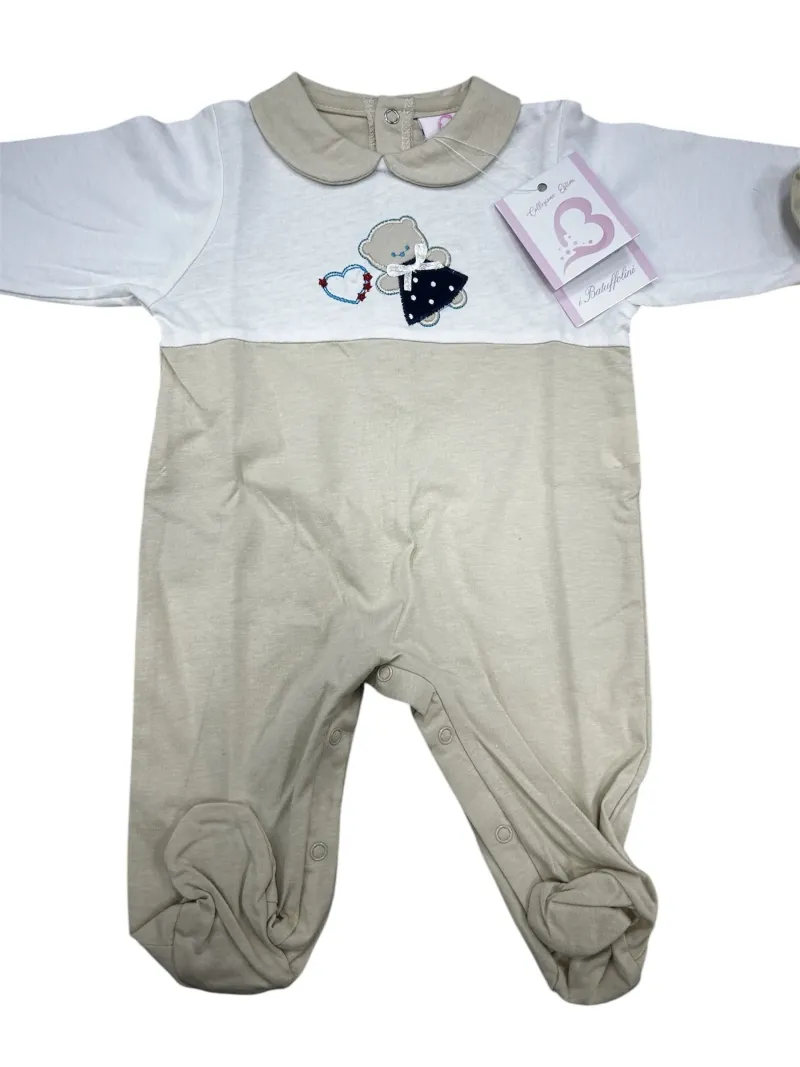 Vendita TUTINA MANICA LUNGA DUE PEZZI COTONE NEONATO FEMMINA IRGE