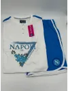 Acquista ora copia di PIGIAMA DONNA COTONE 100% MEZZA MANICA PANTALONCINO ZERO&CO. SSC NAPOLI CN1010 su nonsolointimo1994.com