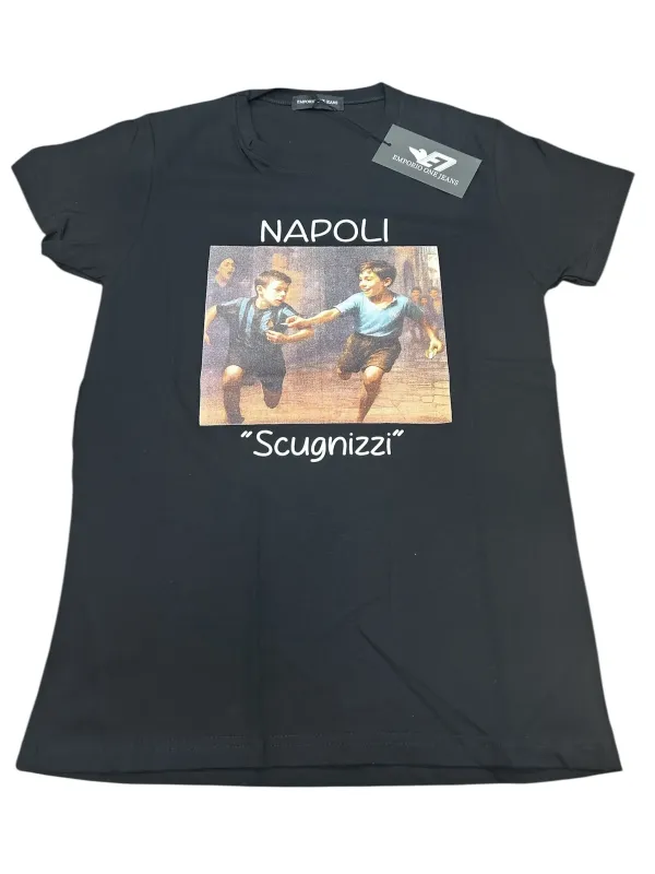 Acquista ora MAGLIA T-SHIRT COTONE 100% OFFICIAL HERMET SSC NAPOLI TSHCC10N001 N003 su nonsolointimo1994.com
