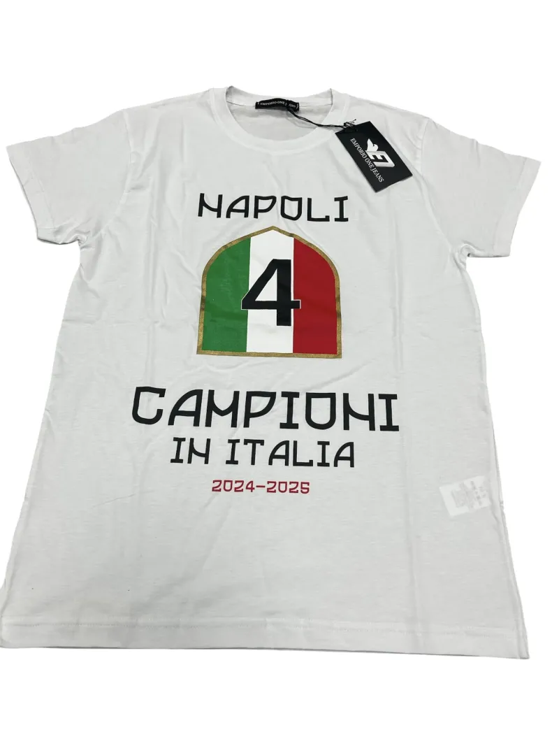 Acquista ora MAGLIA T-SHIRT COTONE 100% OFFICIAL HERMET SSC NAPOLI TSHCC10N001 N003 su nonsolointimo1994.com