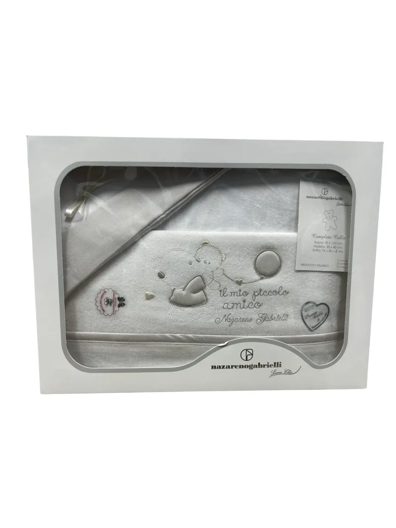 Acquista ora copia di COMPLETO LENZUOLA CARROZZINO FLANELLA UNISEX NAZARENO GABRIELLI 270.40 su nonsolointimo1994.com