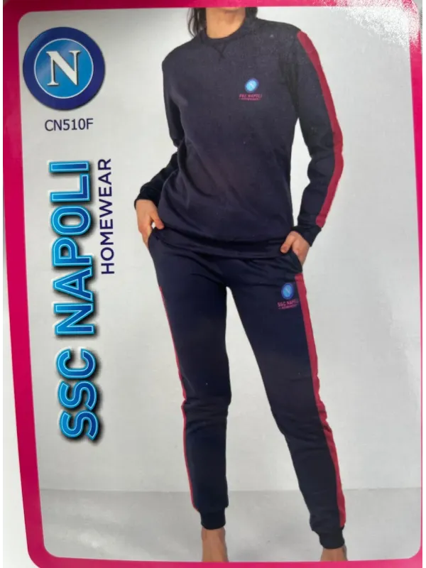 Acquista ora copia di TUTA DONNA FELPA FULL ZIP ZERO&CO. SSC NAPOLI CNF500A su nonsolointimo1994.com